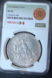 1910 Mexico Peso Silver Beautiful Coin - Picture 1 of 3