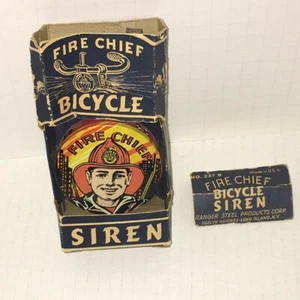 Vintage - Original Fire Chief Fahrrad Sirene von Ranger Steel Products NY - Bild 1 von 14