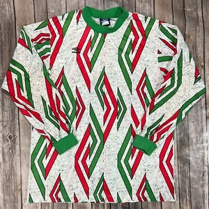 Camiseta de Fútbol Umbro DE COLECCIÓN Portero Acolchada XL Verde Rojo México Manga Larga - Imagen 1 de 7