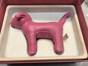 Victorias Secret Leather Love Pink Dog Thanks A Billion 8”x 6” Rare - Picture 1 of 6