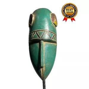 Maschera ritratto africano Yaure Baule Costa d'Avorio rituale arte tribale africana -934 - Foto 1 di 24