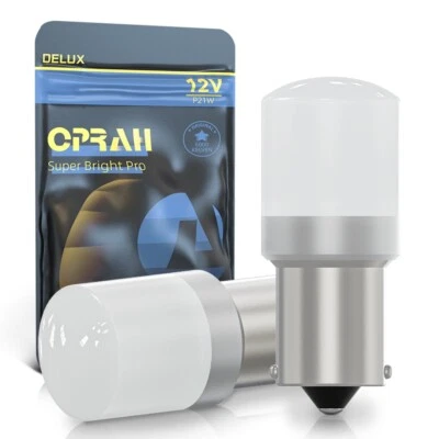 OPRAH 1157 LED Tail Brake Stop Reverse Parking Turn Signal DRL Light Bulb White - Image 1 of 4