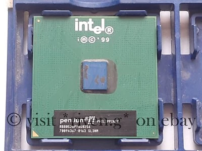 INTEL PENTIUM 3@650 Mhz@SOCKET 370 CPU@COPPERMINE CORE@FULLY TESTED SL3NM@RARE - Image 1 of 4