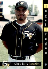 1997 Sioux Falls Canaries Grandstand #7 Angel Aragon Oxnard California CA Card