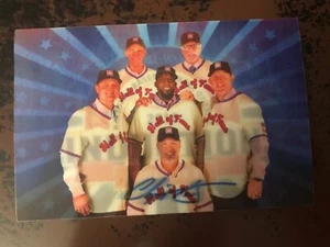 Chipper Jones Atlanta Braves Autographed Hologram Induction Cooperstown Postcard - Picture 1 of 5