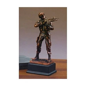 Treasure of Nature Army Statue, Bronze Plated, 11.5" x 4.5" - Picture 1 of 1