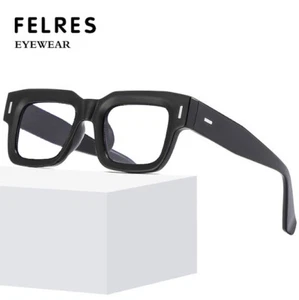 Gafas de lectura antiazul con marco grueso para hombre y mujer gafas cuadradas clásicas - Imagen 1 de 19