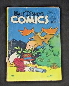 May 1946 Walt Disney's Comics - Carl Burks Art - Vol 6 #8 - Donald Duck+  (RosBJ