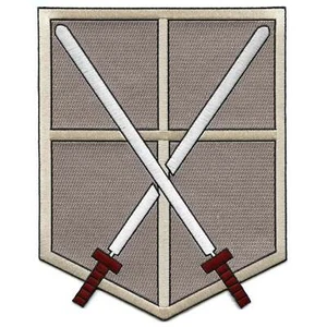 Attack On Titan Trainee Squad Back Patch Shield Large Embroidred Iron - Picture 1 of 2