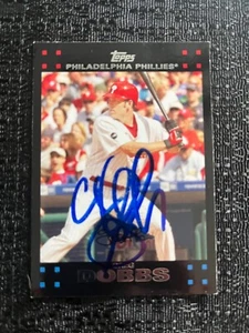 2007 Topps Update #UH 98 Greg Hobbs Hard-Signed Philadelphia Phillies - Picture 1 of 2
