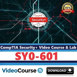 CompTIA Security+ SY0-601 Complete Training Video Course & Lab - Picture 1 of 3