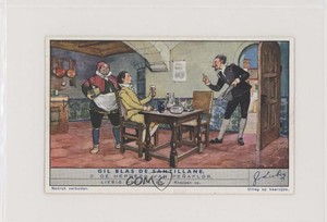 1940s Liebig Gil Blas de Santillane S1449 Dutch De Herberg Van Penaflor #2 z6d