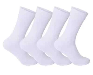 12 6 pares de calcetines para diabéticos blancos no elásticos sueltos agarre suave adultos Reino Unido 6-11 - Imagen 1 de 1