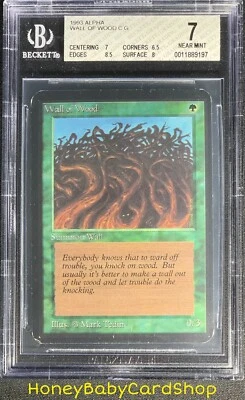 MTG Limited Edition Alpha 1993 Wall of Wood BGS 7.0 NM Old School 93/94 - Image 1 of 4