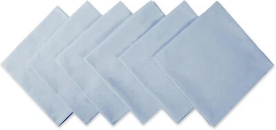 Ske Blue Cotton Napkin 300 Pack of Runner table Decorative Washed Solid Napkins - Image 1 of 4