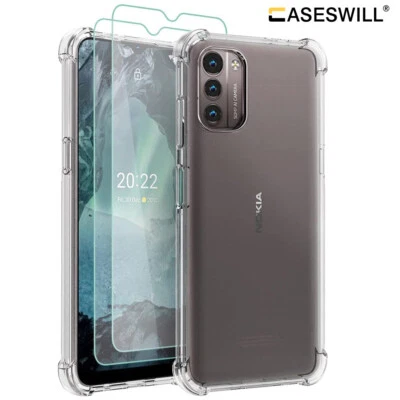 For Nokia XR21 C300 C210 G400 G42 5G Clear Shockproof TPU Case+Screen Protector - Image 1 of 4