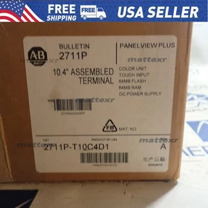 New Sealed 2711P-T10C4D1 AB Panelview Plus 10.4" Color Fast Shipping US Free Tax - Picture 1 of 4