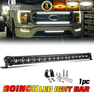 20" LED Work Light Bar Spot Flood Combo Offroad ATV For Ford F-150 Lower Bumper - Picture 1 of 13