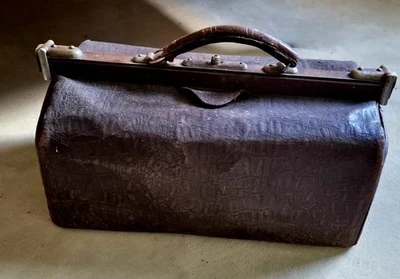 Vintage - Sehr alte Arzttasche / Hebammenkoffer antik - Bild 1 von 4