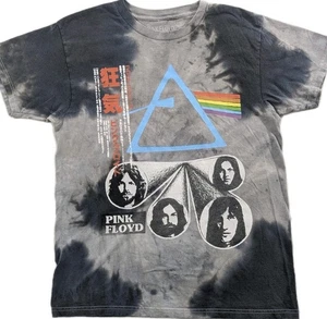 PINK FLOYD Black And Gray Tie Dye T Shirt Men's Sz Med Japanese - Picture 1 of 7