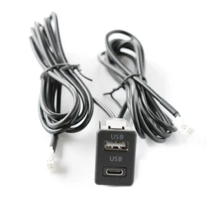 Car Dash Mount USB+TYPE-C Port Panel Interface Extension Cable Adapter Car2890 - Picture 1 of 6