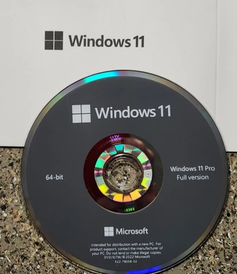 Win Pro 11 64Bit English 1PK DSP OEI DVD  Version 24H2 1 device New sealed w/key - Image 1 of 4