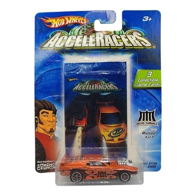 2004 Hot Wheels AcceleRacers Rivited Metal Maniacs Red 1:64 Diecast NEW - Image 1 of 4