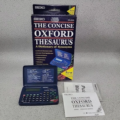 Seiko The Concise Oxford Thesaurus ER2000 Boxed In Excellent Condition  - Image 1 of 4