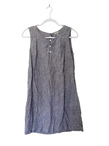 Kenar Short Dress Size AU 8 / US 4 Linen Woven Blue - Picture 1 of 5
