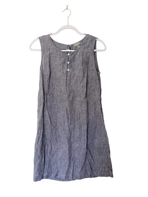 Vestido Corto Kenar Talla AU 8 / US 4 Lino Tejido Azul Foto 1 de 4