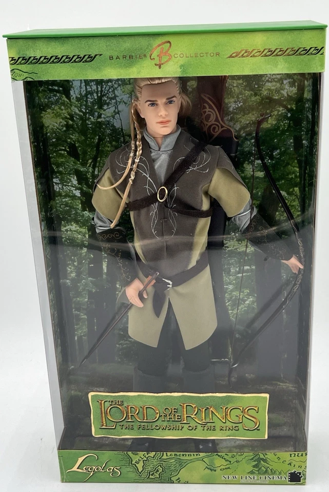 MATTEL H1192 THE LORD OF THE RINGS KEN AS LEGOLAS BARBIE DOLL
