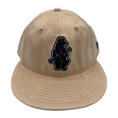 Gorra New Era 9Fifty Chicago Cubs Snapback Beige Retro Corona Ajustable Gamuza Foto 1 de 4