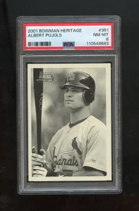 2001 Bowman Heritage #351 Albert Pujols RC PSA 8 NM-MT /8683 - Picture 1 of 2