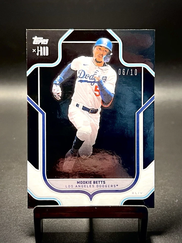 2023 Topps X J-Rod Show Out Collection Mookie Betts BLACK FOIL /10 Dodgers - Image 1 of 2