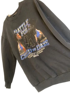 Creed III Black Crew Sweatshirt Battle For LA Graphic L Creed vs Dame RR10484 - Picture 1 of 9
