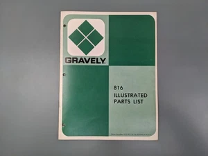 Gravely 816 Tractor Illustrated Parts List ~ 1975 - Picture 1 of 3