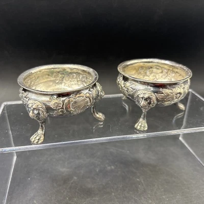 SAL BODEGAS Cuencos Cabeza de León x 2 Vajilla Antigua Plateado Fabricantes Marca Foto 1 de 4