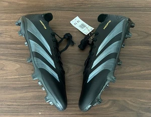 adidas Predator 24 League FG Core Black Carbon Soccer Cleat IF6347 Mens Size 12 - Picture 1 of 8