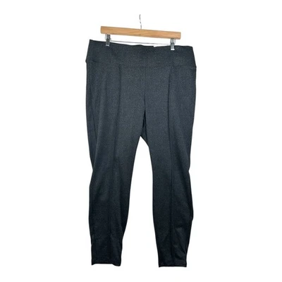 New Nine West Stretch Knit Mid Rise Leggings size XL Black/Gray - Image 1 of 4