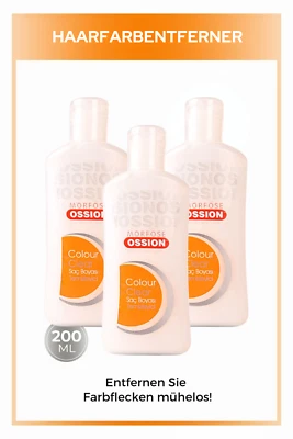 3x Morfose Ossion Colour Clear 200 ml • Haarfarbe Entferner Hair Color Reiniger