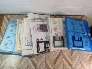 Riesiges Konvolut Maschinenstrick- und Stickmuster Diskettenlaufwerke - Bild 1 von 17