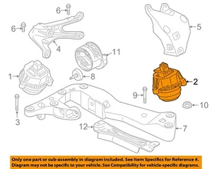 BMW OEM 17-21 530e xDrive Engine Engine Trans Mounting-Motor Mount 22116860499 - Picture 1 of 2