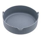 Air Fryer Pot Pot Red/blue/grey Reusable Silicone 19*18.5*7.8cm Air Fryer