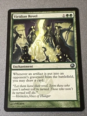 Viridian Revel X1 Scars Of Mirrodin NM Condition See Pics Front/back - Image 1 of 2