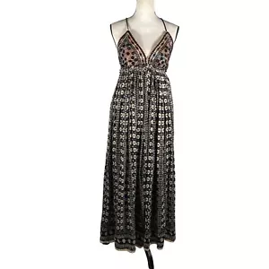 Vestido largo Free People Good Vibes Babydoll Algodón Midi XS boho hippie retro - Imagen 1 de 15