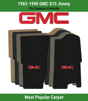 Lloyd Ultimat Front Row Carpet Mats for 1983-1990 GMC S15 Jimmy w/Red GMC 1 Logo - Image 1 of 4