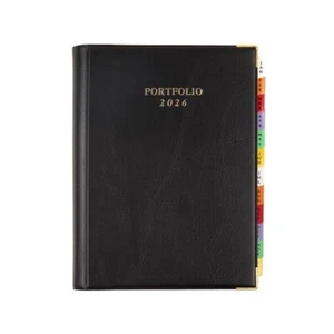 2026 A5 Weekly Diary Compendium Organiser Planner Journal Portfolio PU Leather - Picture 1 of 10