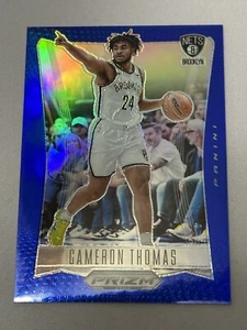2023-24 Panini Prizm Deca Blue Prizm Cameron Thomas /149 Nets - Picture 1 of 2