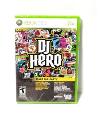 DJ Hero Start The Party Xbox 360 Game Xbox Live 93 Mixes Sealed Video Game - Image 1 of 3