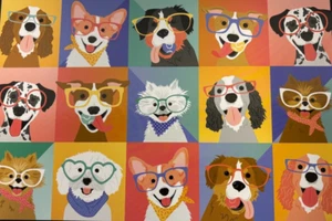 Children's Silly Dogs Puzzle 48 Large Pieces Brother Sister Design Studio 2013 - Picture 1 of 6